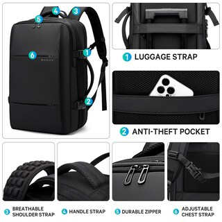 Foto 5 | Foto 5 | Mochila Bange Airback con Compresión al Vacío Antirrobo - Venta Internacional