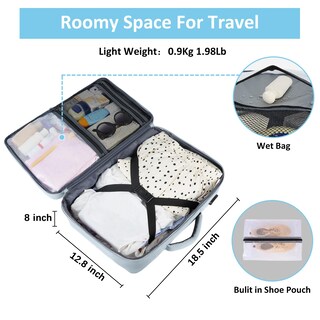 Foto 4 | Foto 4 | Mochila De Viaje Taygeer Carry On 40l Para Mujer Azul - Venta Internacional.