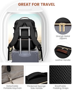 Foto 7 | Foto 7 | Mochila de Viaje Lovevook Negra 4 Piezas-Venta Internacional
