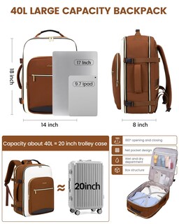 Foto 4 | Foto 4 | Mochila de Viaje Lovevook Café 4 Piezas-Venta Internacional