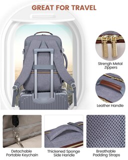 Foto 7 | Foto 7 | Mochila de Viaje Lovevook Gris 3 Piezas-Venta Internacional