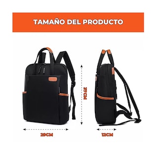 Foto 2 | Foto 2 | Mochila Portátil Para Mujer Y Hombre Bolsa Laptop Eo Safe Imports Esi-15726negro