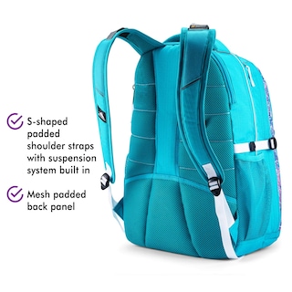 Foto 4 | Foto 4 | Mochila High Sierra Swerve Con Lentejuelas Facetadas, Color Azul Y Blanco - Venta Internacional.