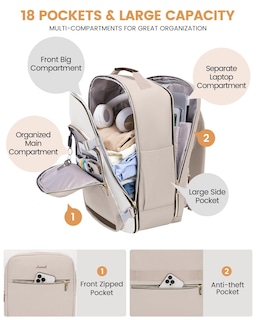 Foto 3 | Foto 3 | Mochila De Mano Lovevook De 40 Litros Para Mujeres Y Hombres Con 3 Cubos - Venta Internacional.
