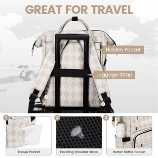Foto 4 | Foto 4 | Mochila Para Portátil Lovevook Para Mujer De 15.6 Pulgadas A Prueba De Agua Con Usb - Venta Internacional.
