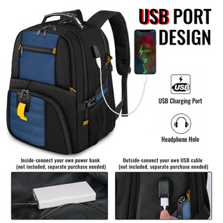 Foto 3 | Foto 3 | Mochila de Viaje Yorepek Azul Roy - Venta Internacional