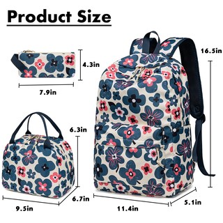 Foto 2 | Foto 2 | Mochila Bluboon Teen Girls School con Lonchera y Estuche para Lápices - Venta Internacional