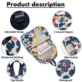 Foto 5 | Foto 5 | Mochila Bluboon Teen Girls School con Lonchera y Estuche para Lápices - Venta Internacional