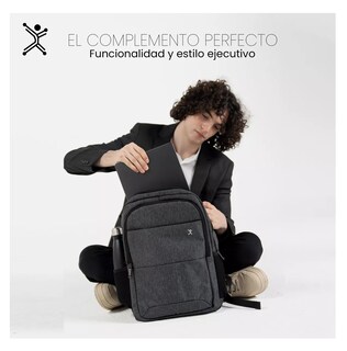 Foto 5 | Foto 5 | Mochila Para Laptop 15.6 - 17 Amplia Y Resistente Trova Perfect Choice, Gris
