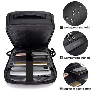 Foto 3 | Foto 3 | Mochila Bange Business Smart Impermeable Para Portátil De 15,6 Pulgadas - Venta Internacional.
