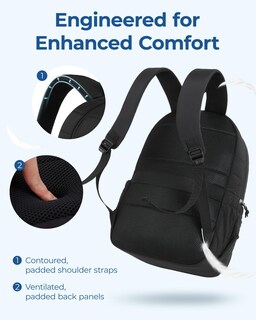Foto 4 | Foto 4 | Mochila Bagsmart College Laptop 15.6 Pulgadas Resistente Al Agua Negra - Venta Internacional.