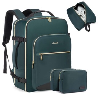 Foto 1 | Foto 1 | Mochila De Viaje Lovevook 40l Para Ordenador Portátil De 17 Pulgadas Para Mujer Y Hombre, Color Verde - Venta Internacional.