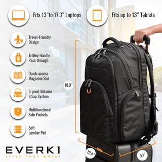 Foto 5 | Foto 5 | Mochila Everki Atlas Business Laptop 32l Ekp121 Negra - Venta Internacional.