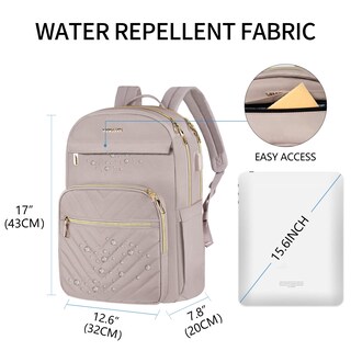 Foto 2 | Foto 2 | Mochila para Portátil Vankean 15.6'' Impermeable Rosa - Venta Internacional