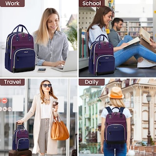 Foto 2 | Foto 2 | Mochila Lovevook Para Portátil De Mujer, 15.6 Pulgadas, Impermeable, Color Morado - Venta Internacional.