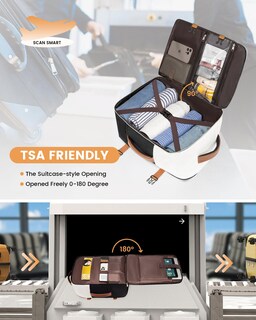 Foto 3 | Foto 3 | Mochila De Viaje Lovevook Tsa Carry On De 40 Litros Para Mujer De 17 Pulgadas - Venta Internacional.