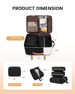 Foto 6 | Foto 6 | Mochila De Viaje Lovevook Tsa Carry On De 40 Litros Para Mujer De 17 Pulgadas - Venta Internacional.