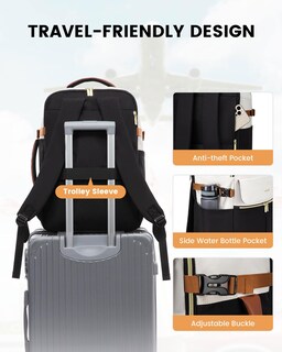 Foto 7 | Foto 7 | Mochila De Viaje Lovevook Tsa Carry On De 40 Litros Para Mujer De 17 Pulgadas - Venta Internacional.
