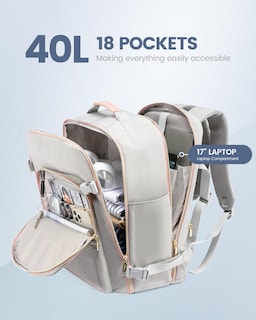 Foto 5 | Foto 5 | Mochila De Viaje Lovevook Carry On Para Portátil Impermeable De 17 Pulgadas De 40 Litros - Venta Internacional.