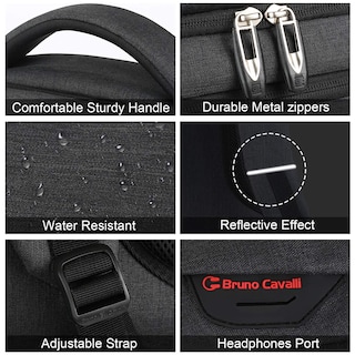 Foto 4 | Foto 4 | Mochila para Portátil Volher de 17 Pulgadas con Puerto de Carga USB Antirrobo - Venta Internacional