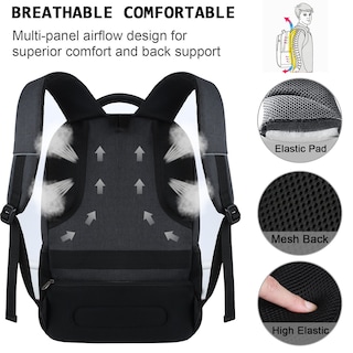 Foto 5 | Foto 5 | Mochila para Portátil Volher de 17 Pulgadas con Puerto de Carga USB Antirrobo - Venta Internacional