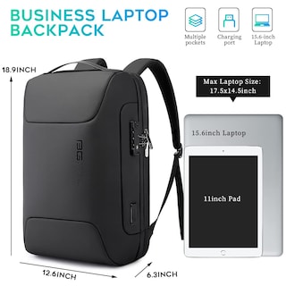 Foto 6 | Foto 6 | Mochila Bange Antirrobo Business Para Portátil De 15,6 Pulgadas Con Usb - Venta Internacional.
