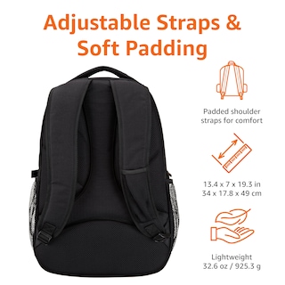 Foto 4 | Foto 4 | Mochila Para Portátil Amazon Basics Para La Escuela, El Trabajo Y Los Viajes De 17 Pulgadas - Venta Internacional.