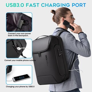 Foto 7 | Foto 7 | Mochila Bange, Antirrobo, Impermeable, A La Moda, Para Viajes, 17.3 Pulgadas - Venta Internacional.