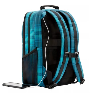 Foto 4 | Foto 4 | Mochila Campus Xl 16,1 Para Laptop Diseño De La Tela Liso Azul Cuadros