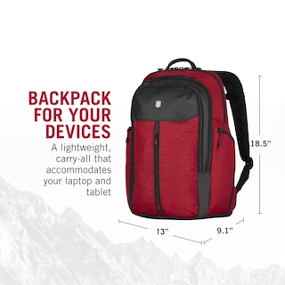 Foto 3 | Foto 3 | Mochila Victorinox Altmont Original Vertical-zip 24l Roja - Venta Internacional.