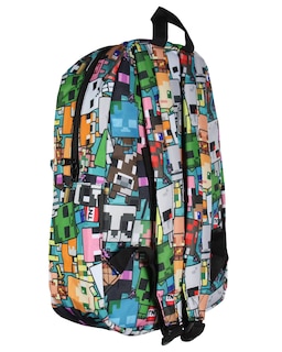 Foto 4 | Foto 4 | Videojuego Chibi De Varios Personajes De Minecraft Backpack Bioworld - Venta Internacional.