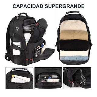 Foto 2 | Foto 2 | Mochila Para Laptop Eo Safe Imports Esi-11514-1 Negro