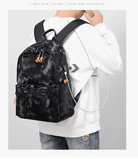 Foto 2 | Foto 2 | Mochila Xtellar Camuflaje Casual Moda USB Impermeable con Espacio para Laptop 14 Pulgadas