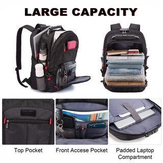 Foto 3 | Foto 3 | Mochila Lovevook Para Portátil De Viaje, Impermeable, Antirrobo, 45 L - Venta Internacional.