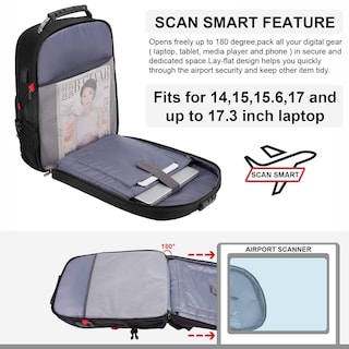 Foto 6 | Foto 6 | Mochila Lovevook Para Portátil De Viaje, Impermeable, Antirrobo, 45 L - Venta Internacional.