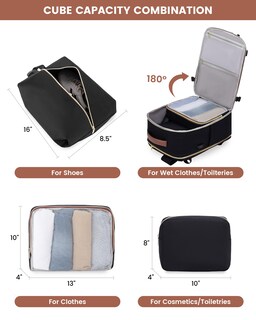 Foto 4 | Foto 4 | Mochila Lovevook Large Travel De 40 Litros Para Mujer Con Portátil De 17 Pulgadas - Venta Internacional.