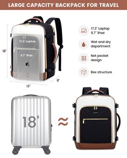Foto 5 | Foto 5 | Mochila Lovevook Large Travel De 40 Litros Para Mujer Con Portátil De 17 Pulgadas - Venta Internacional.