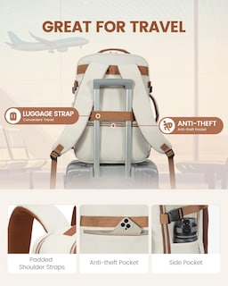 Foto 6 | Foto 6 | Mochila De Viaje Lovevook Carry On Para Portátil De 17 Pulgadas A Prueba De Agua De 40 Litros - Venta Internacional.