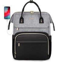 Mochila Para Portátil Lovevook Fashion Business De 17 Pulgadas, Gris Y Negro - Venta Internacional.