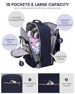 Foto 4 | Foto 4 | Mochila De Mano Lovevook De 50 Litros Para Mujeres Y Hombres Con 3 Cubos - Venta Internacional.