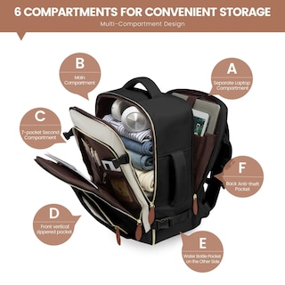 Foto 5 | Foto 5 | Mochila De Viaje Lovevook De 50 Litros Con Cubos De Embalaje A Prueba De Agua - Venta Internacional.