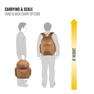 Foto 7 | Foto 7 | Mochila Carhartt 35l Con Funda Para Portátil, Color Marrón - Venta Internacional.