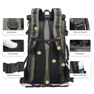 Foto 4 | Foto 4 | Mochila De Viaje Kaka 2070 Durable Convertible De 35 L Para Portátil De 15.6 - Venta Internacional.