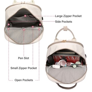 Foto 3 | Foto 3 | Mochila Para Portátil Lovevook Para Mujer De 17,3'' Con Puerto Usb A Prueba De Agua - Venta Internacional.