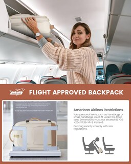 Foto 7 | Foto 7 | Mochila De Viaje Lovevook 40l Para Mujer Con Portátil De 17 Pulgadas A Prueba De Agua - Venta Internacional.