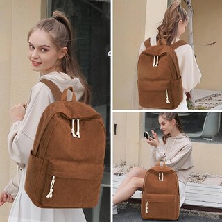 Foto 7 | Foto 7 | Mochila Escolar Btoop De Pana Para Adolescentes, Bolsa Para Portátil De 17 Pulgadas - Venta Internacional.