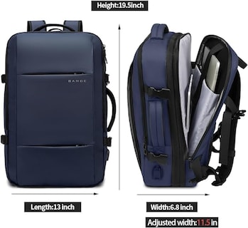 Foto 4 | Foto 4 | Mochila De Viaje Bange 35l Carry On Para Hombre Con Compartimento Para Portátil - Venta Internacional.