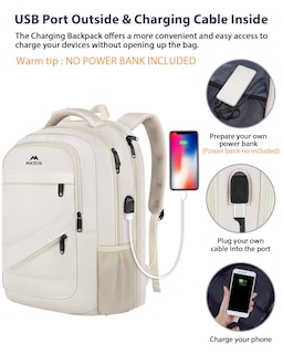 Foto 6 | Foto 6 | Mochila De Viaje Matein Tsa Extra Grande De 50 Litros Para Mujer De 18 Pulgadas - Venta Internacional.