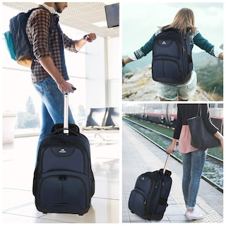 Foto 7 | Foto 7 | Mochila Matein Con Ruedas Freewheel Para Portátil De 17 Pulgadas, Color Azul - Venta Internacional.