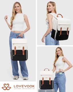 Foto 6 | Foto 6 | Mochila Para Portátil Lovevook Vintage Travel 15.6 Pulgadas Para Mujer - Venta Internacional.